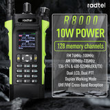 Radtel R8000 136-174/400-520Mhz Ham Radio Dual Display Air Band Walkie Talkie Long Range Portable Two-Way Radio Cross Band TX RX