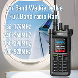 Radtel RT-751 10w Air Band Walkie Talkie Full Band Amateur Ham Radio 199CH HT USB-C Battery NOAA FM AM