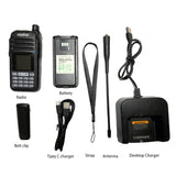 Radtel RT-420 6 Bands Ham Two Way Radio 256CH Air Band Walkie Talkie NOAA VOX USB SOS LCD Color Police Scanner Aviation