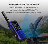 Radtel R260 Walkie Talkie FRS Rechargeable for Adults, Long Range IP67 Waterproof Two Way Radio with NOAA，sos emergency light & Flashlight for Outdoor Adventure Hiking Comping… (2 Pack)