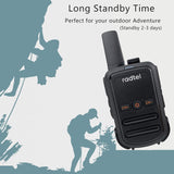 8 x Radtel RT12 Rechargeable Walkie Talkies for Adults Long Range Handheld FRS Two Way Radio 16CH Handsfree VOX for Camping Hiking