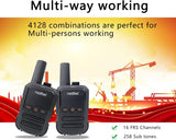 8 x Radtel RT12 Rechargeable Walkie Talkies for Adults Long Range Handheld FRS Two Way Radio 16CH Handsfree VOX for Camping Hiking