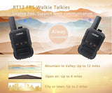 8 x Radtel RT12 Rechargeable Walkie Talkies for Adults Long Range Handheld FRS Two Way Radio 16CH Handsfree VOX for Camping Hiking