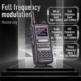 Radtel RT-470 10 Watt Tri-Band Radio 144-148/420-450/1.25M 256CH Air Band Walkie Talkie NOAA FM Radio Receive