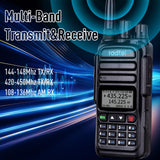 Radtel RT-830 136-174Mhz/400-520Mhz Dual Band Ham Radio, NOAA Weather Channel Long Range Handheld Two Way Radio 128CH Walkie Talkie Air Band Reception