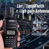 Radtel RT-830 136-174Mhz/400-520Mhz Dual Band Ham Radio, NOAA Weather Channel Long Range Handheld Two Way Radio 128CH Walkie Talkie Air Band Reception