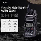 Radtel RT-830 136-174Mhz/400-520Mhz Dual Band Ham Radio, NOAA Weather Channel Long Range Handheld Two Way Radio 128CH Walkie Talkie Air Band Reception