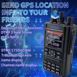 Radtel RT-490 GPS Bluetooth App Programming Tri-Band Radio 136-174/400-520Mhz Long Range Handheld Two Way Radio with Air Band Reception VOX/FM Radio…