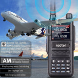 Radtel RT-470 10 Watt Tri-Band Radio 144-148/420-450/1.25M 256CH Air Band Walkie Talkie NOAA FM Radio Receive