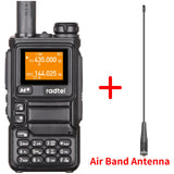 Radtel RT-590 Plus Air Band Walkie Talkie Amateur Ham Two Way Radio Station UHF VHF 200CH Full Band with NOAA Channel AM Satcom