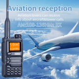 Radtel RT-590 Plus Air Band Walkie Talkie Amateur Ham Two Way Radio Station UHF VHF 200CH Full Band with NOAA Channel AM Satcom